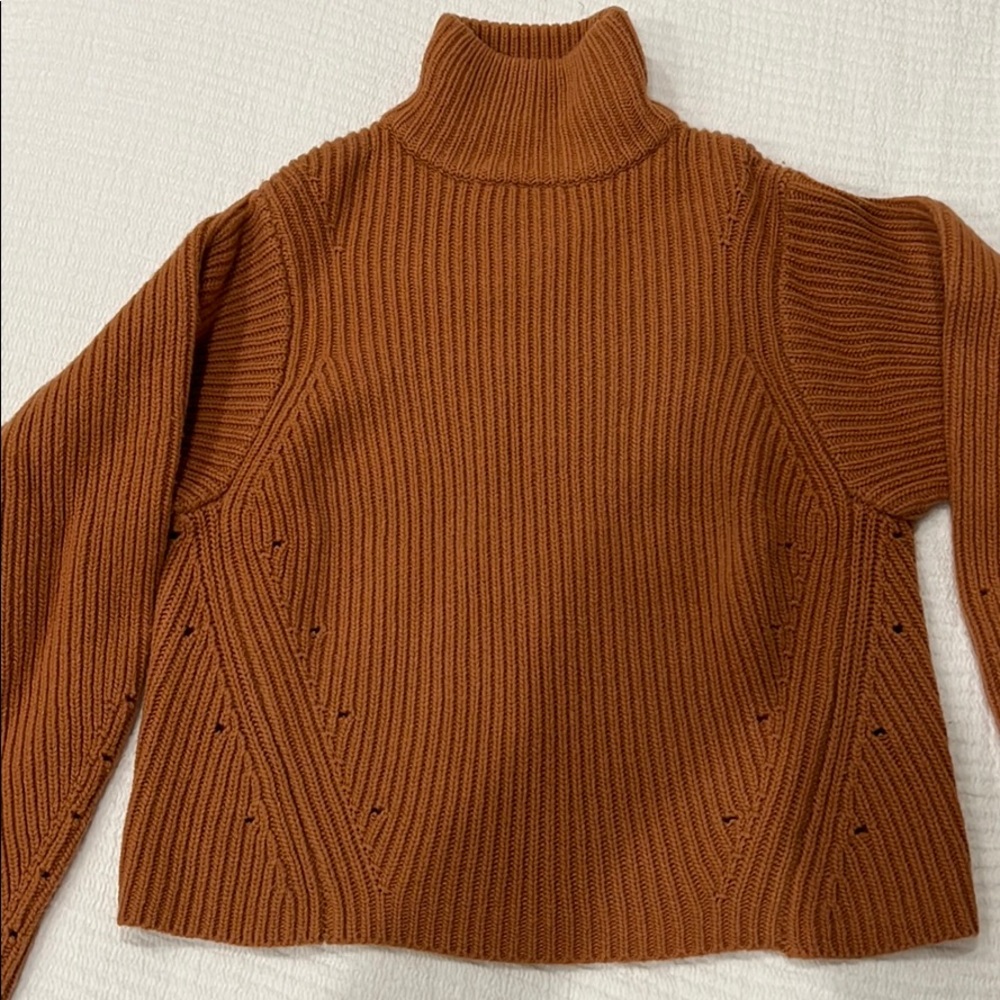 H&M premium wool turtleneck US 8 like new mustard